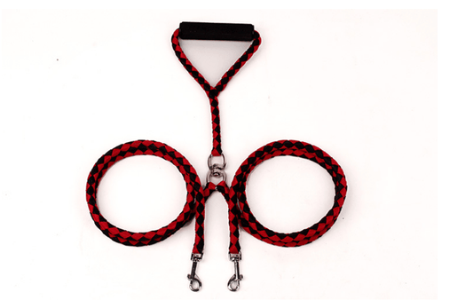 Double-Ended Hand-Knitted Braided Rope Dog Leash: The Ultimate Outdoor Companion