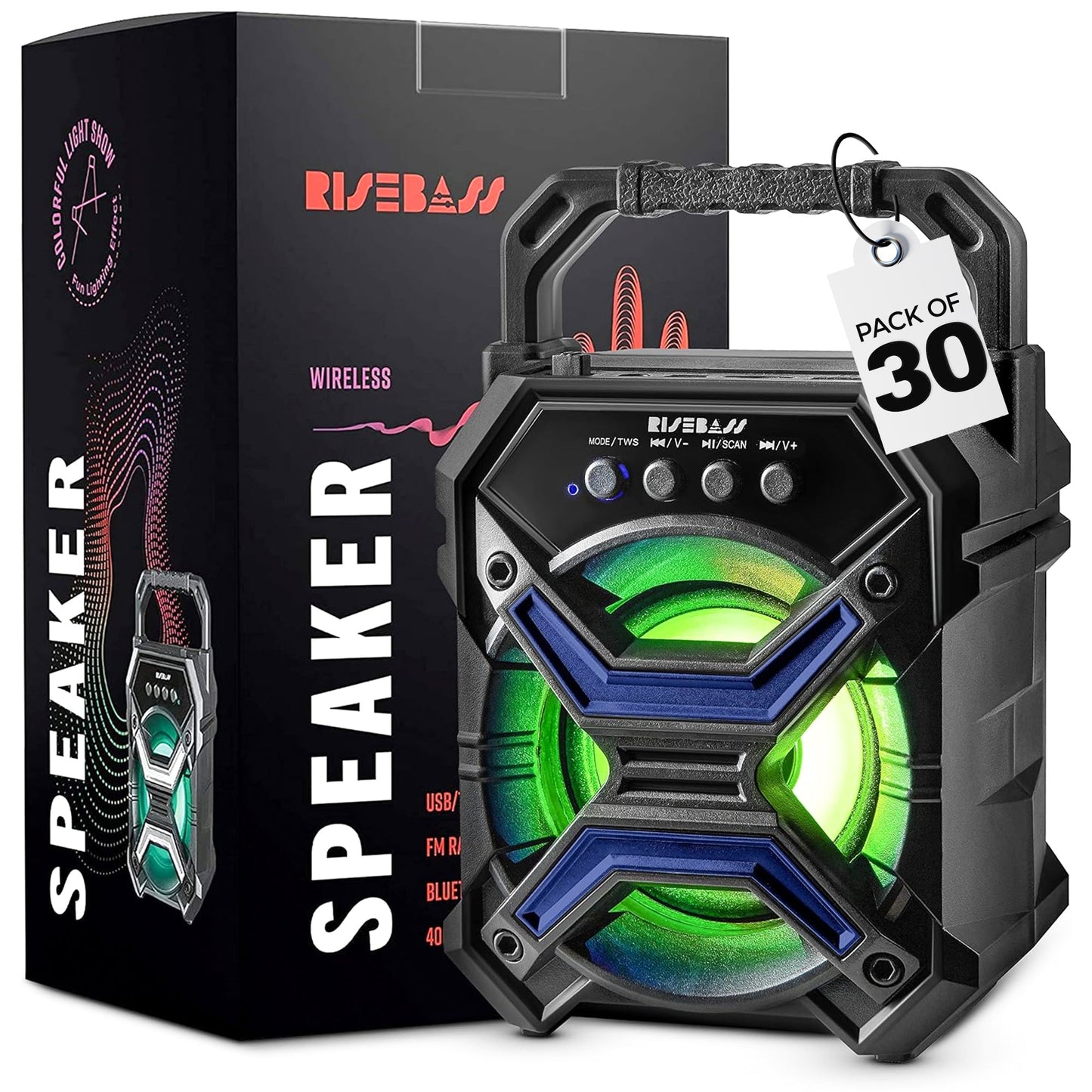 7-inch Portable Wireless Bluetooth Speaker w/ TWS Function